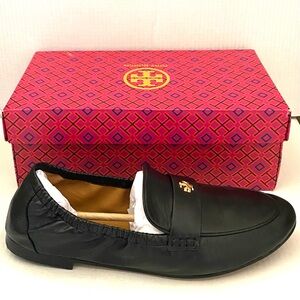 Tory Burch Ballet Loafer Leather Black Size 12. Just like new! Hard to find size